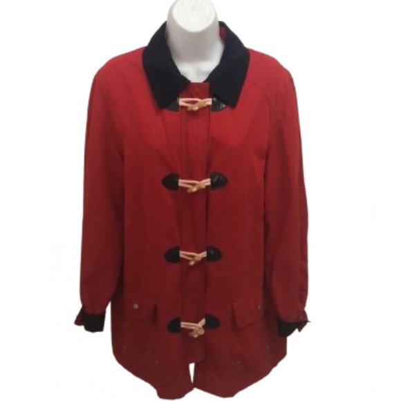 ALFRED DUNNER RED/NAVY WEATHERPROOF JACKET • Sz 10 - Picture 1 of 17